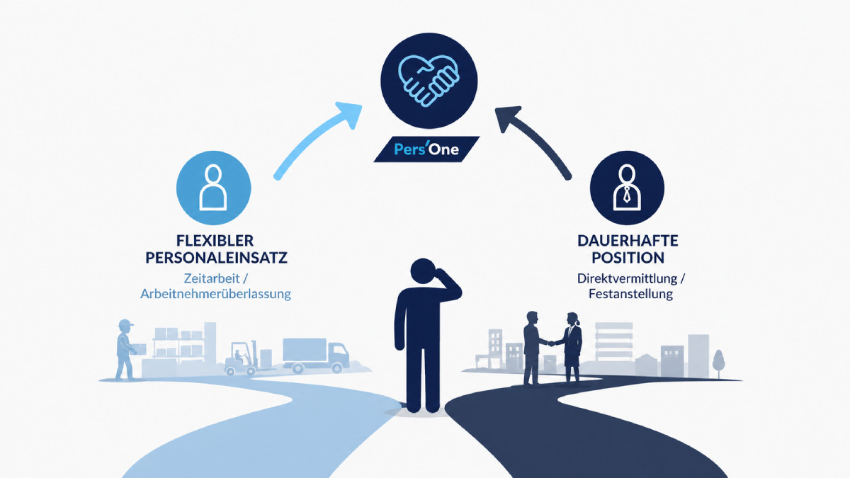 Zeitarbeit oder Direktvermittlung: Vergleich von Zeitarbeit und Direktvermittlung als zwei Wege der Personalgewinnung KI generiert